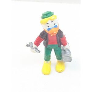 1984 Disney Gyro Gearloose PVC Figure Bully DuckTales Holding Wrench & Toolbox‎